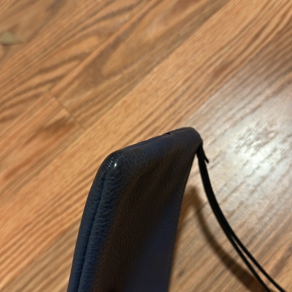 Kate Spade cobble hill navy leather bee card case wristlet wallet - Picture 5 of 5